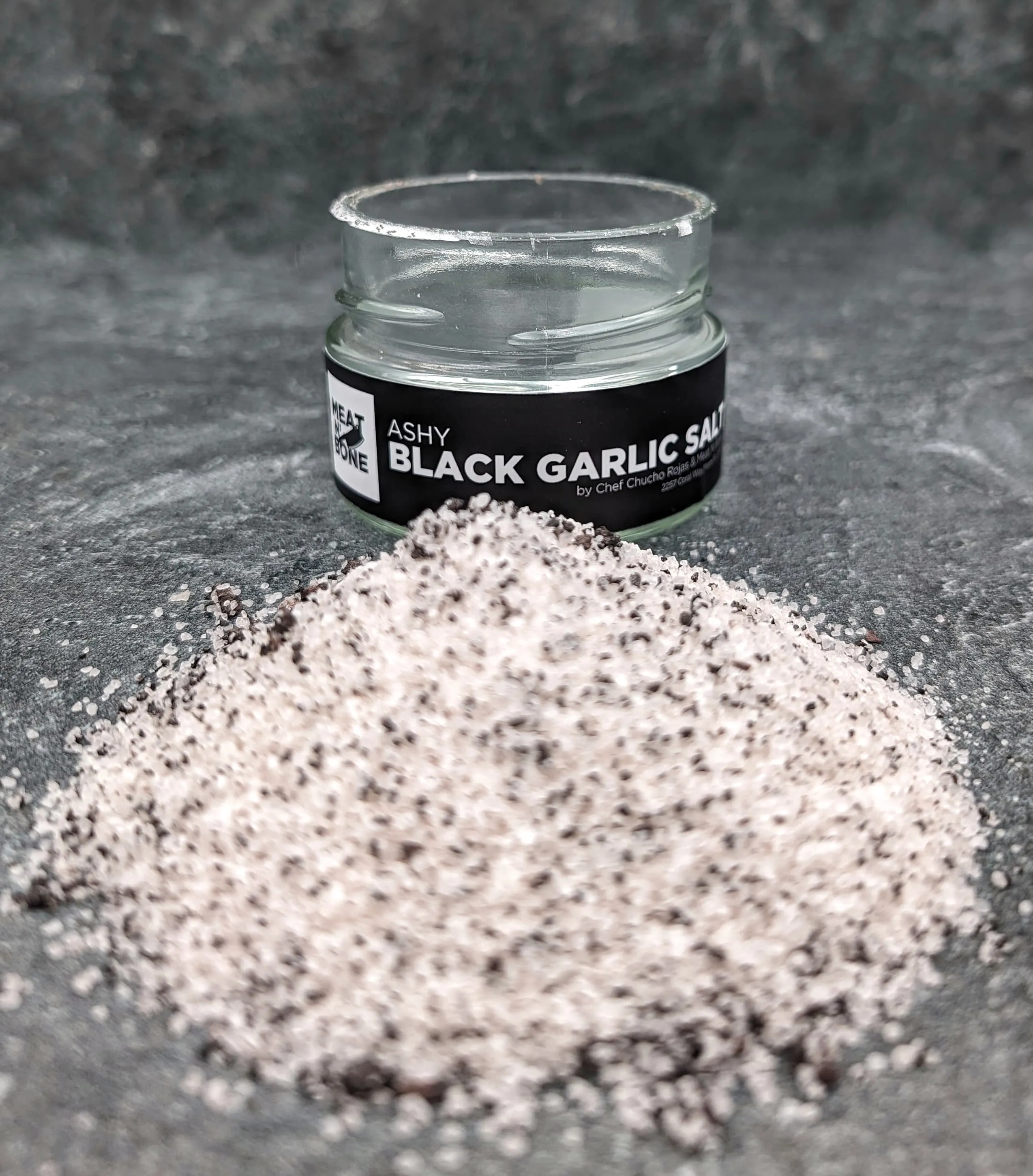 Ashy Black Garlic Salt