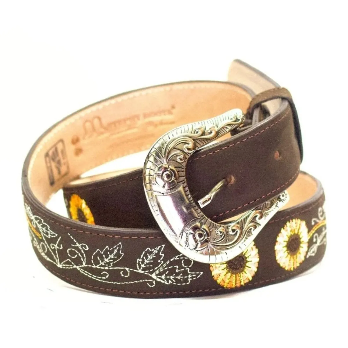 Cinto Vaquero para Mujer de Cuero Crazy Original Color Chocolate ROD-425CHO