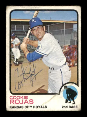 Cookie Rojas Autographed 1973 Topps Card #188 Kansas City Royals SKU #204284