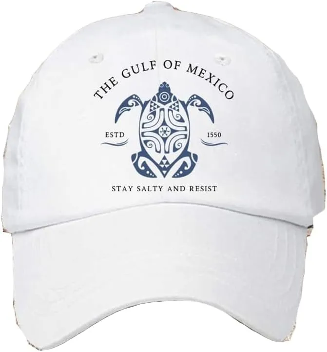Gulf of Mexico Sea Turtle Hat Gulf of Mexico 1550 Baseball Cap Hat