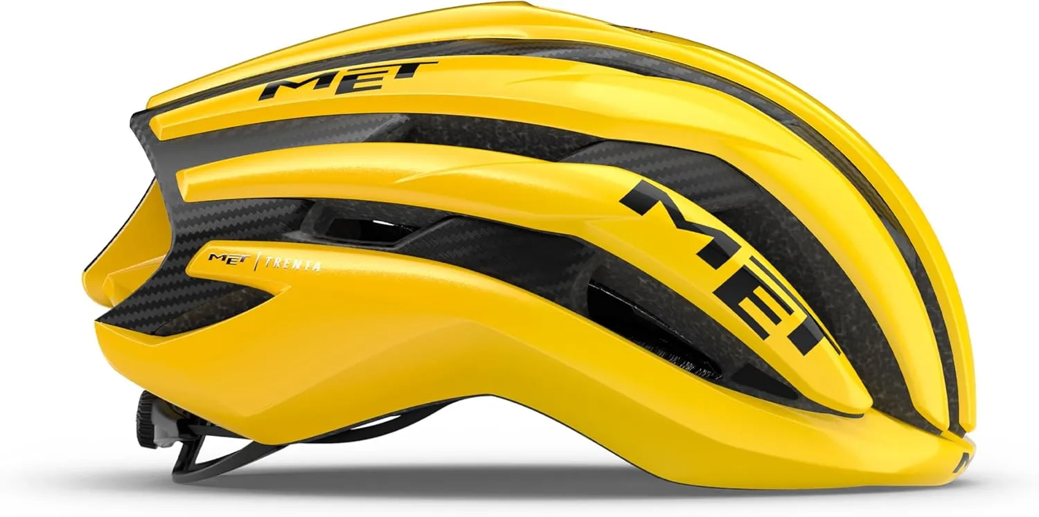 MET Trenta 3K Carbon Performace Road Cycling Helmet Jaune Edition MIPS AIR