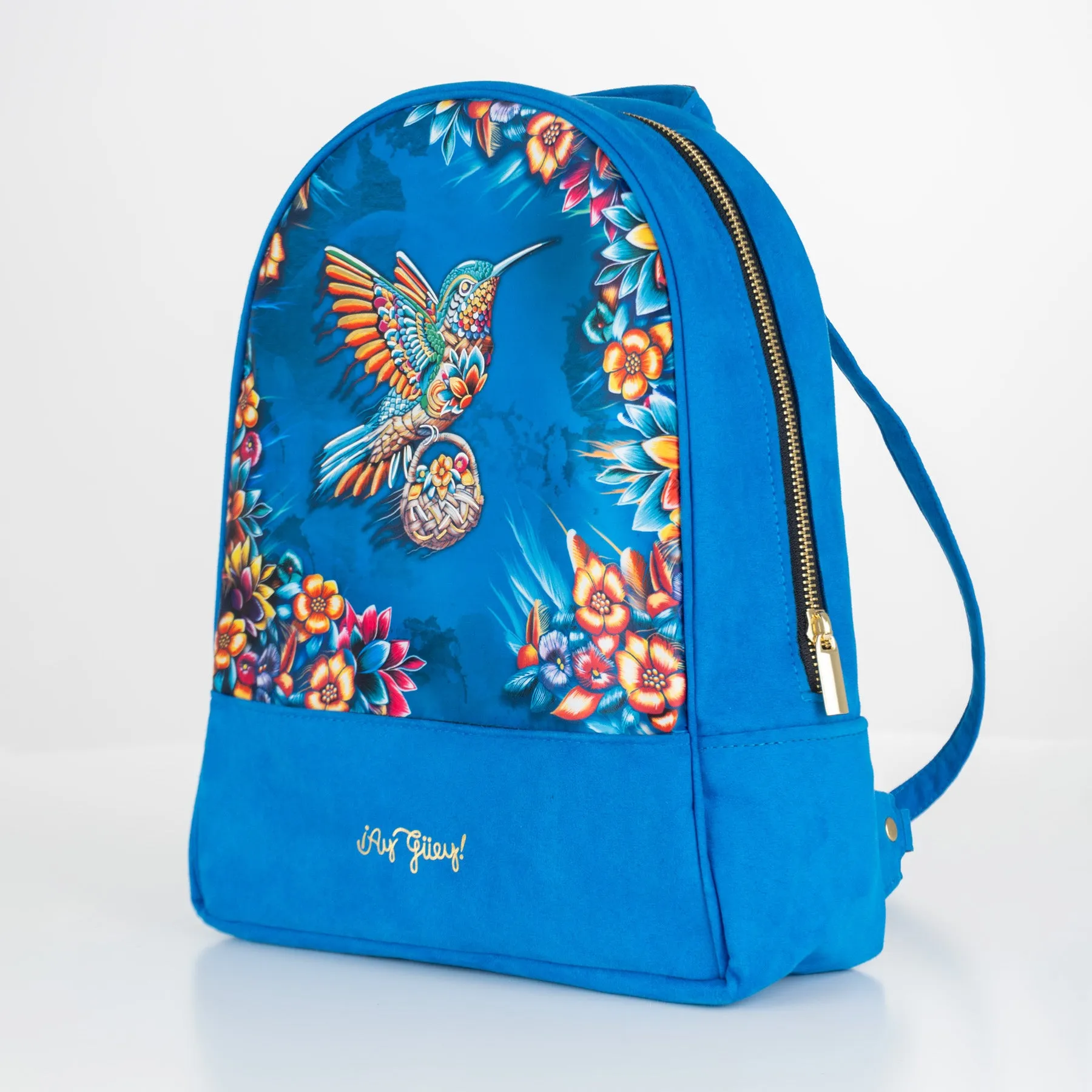 Mochila Modelo Arco para mujer color azul claro - Colección IZAHUATL