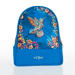 Mochila Modelo Arco para mujer color azul claro - Colección IZAHUATL