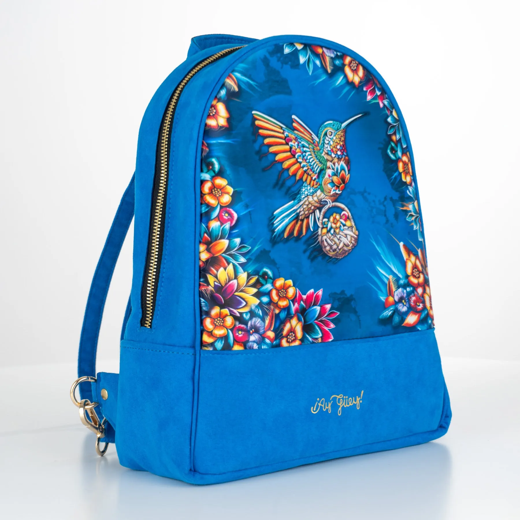 Mochila Modelo Arco para mujer color azul claro - Colección IZAHUATL