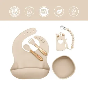 Set Alimentación March Silicona Beige, Bebesit