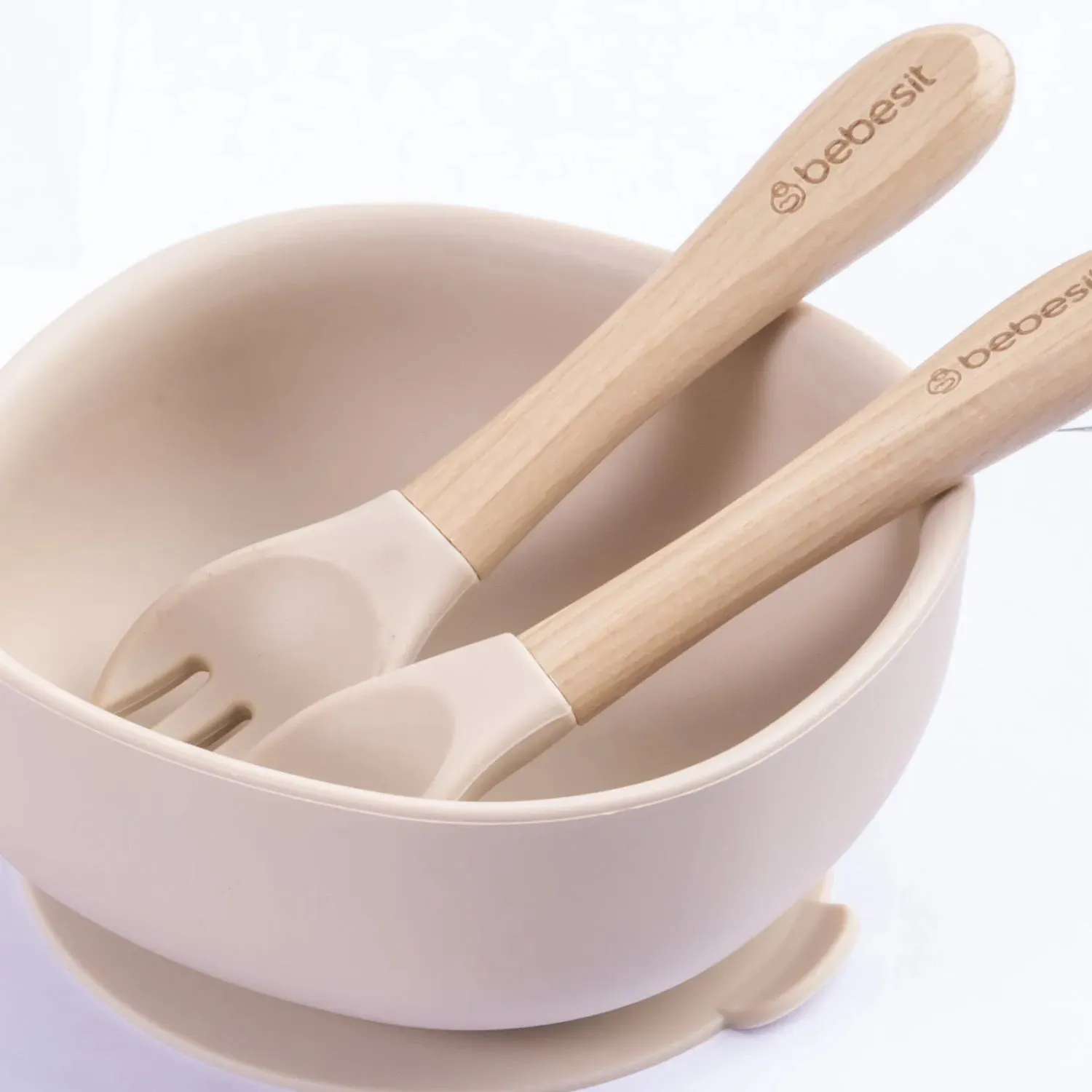 Set Alimentación March Silicona Beige, Bebesit