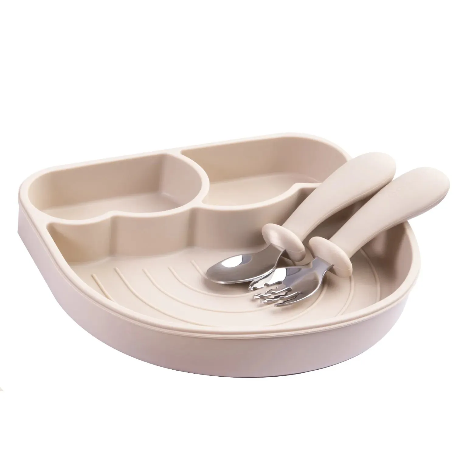 Set Alimentación Summer Silicona Beige, Bebesit