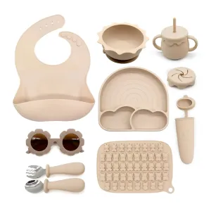 Set Alimentación Summer Silicona Beige, Bebesit