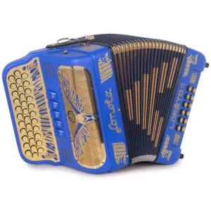 Sonola Loreto II Acordeón Ultra Compacto 5 Registros FA Azul con Dorado