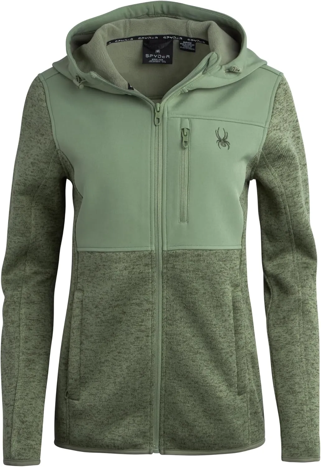 Spyder Women's Softshell Jacket - Bonded Micro-Fleece Lightweight Jacket Women - Full Zip Up Hooded Jackets for Women (S-XL)